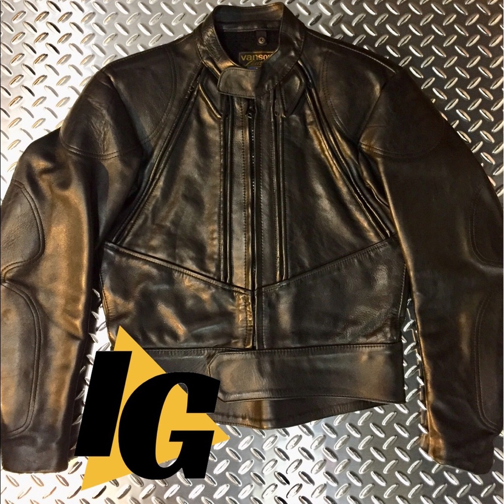 SOLD Men’s Vanson Vented Leather Motorcycle Jacket